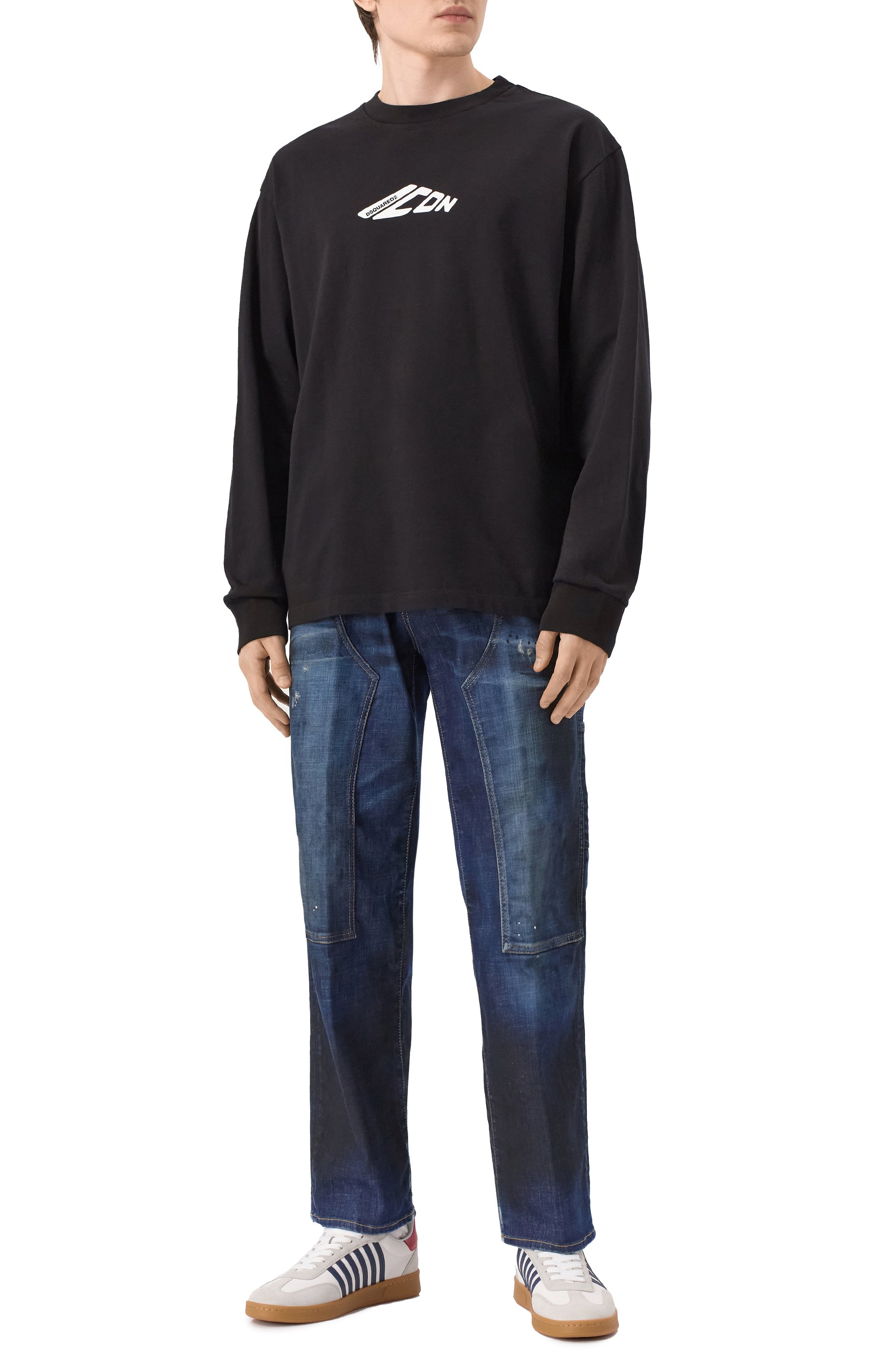 Хлопковый лонгслив icon DSQUARED2, арт. S79GC0099/D20033, фото 2