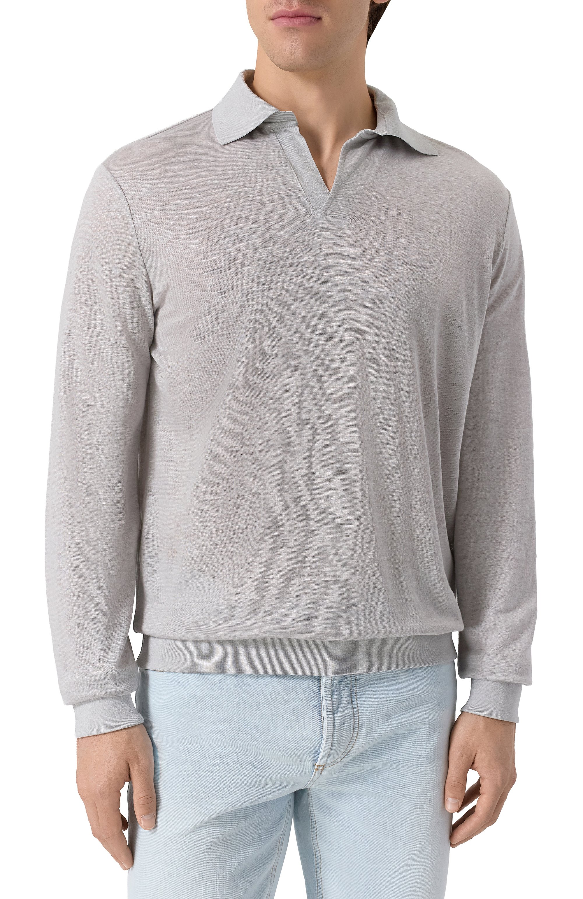 Льняное поло GIORGIO ARMANI, арт. GM001995/TE11335, фото 3