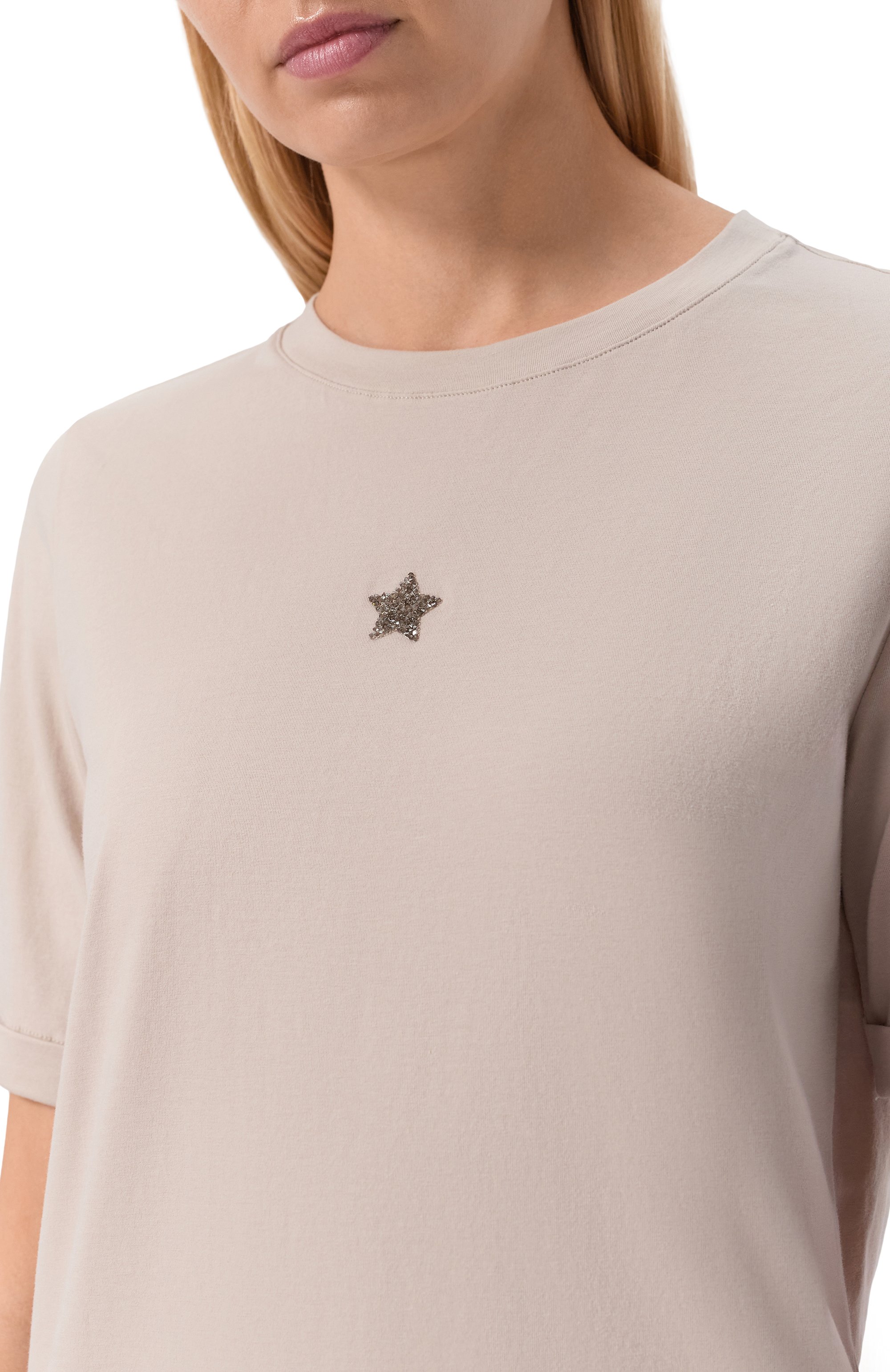 Хлопковая футболка LORENA ANTONIAZZI, арт. TS24/9999, фото 5