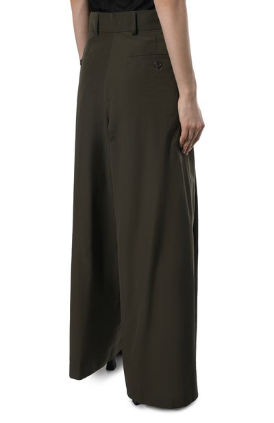 Брюки DRIES VAN NOTEN хаки цвета по цене 54950 руб., арт. 221-030942-4027, фото 4 Брюки DRIES VAN NOTEN, арт. 221-030942-4027, фото 4