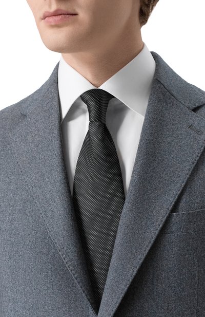 Шелковый галстук STEFANO RICCI черного цвета по цене 34150 руб., арт. CCXL/96150, фото 2 Шелковый галстук STEFANO RICCI, арт. CCXL/96150, фото 2