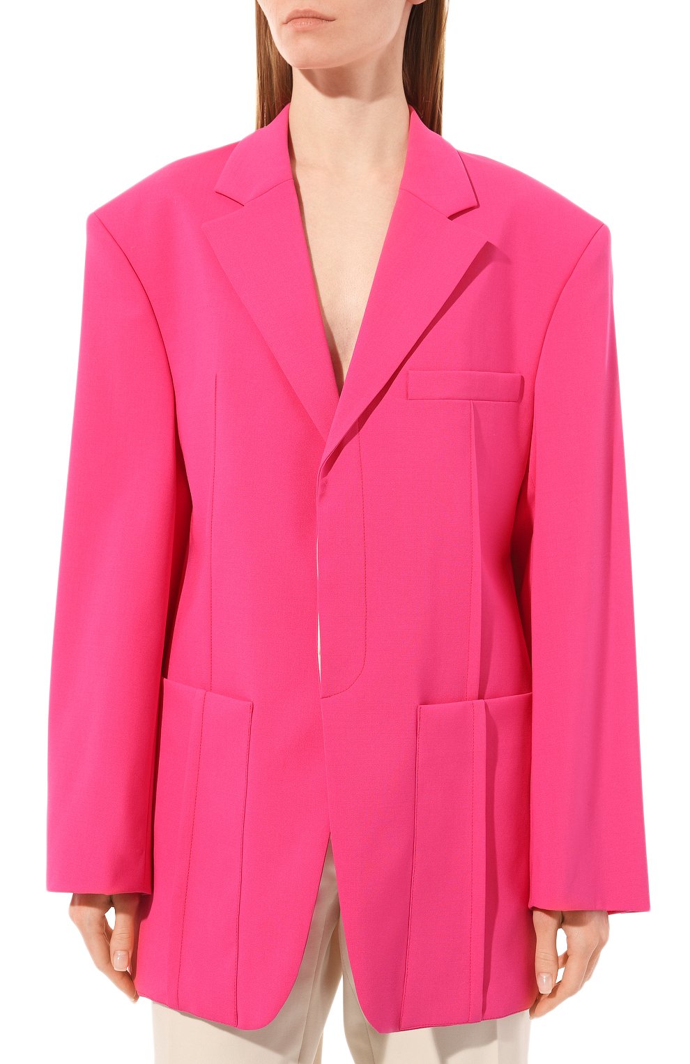 Шерстяной жакет JACQUEMUS, арт. 22H213JA101/1075PINK, фото 3