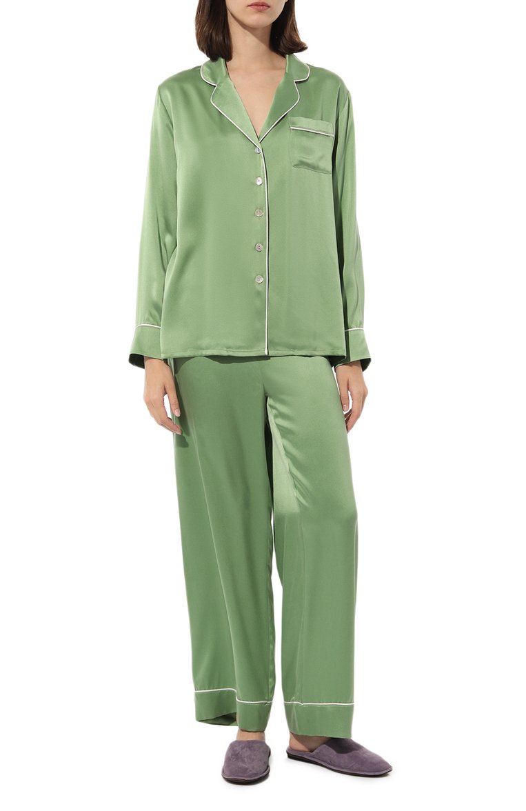 Шелковая пижама KLEED LOUNGEWEAR, арт. R0LLER PYJAMA, фото 2