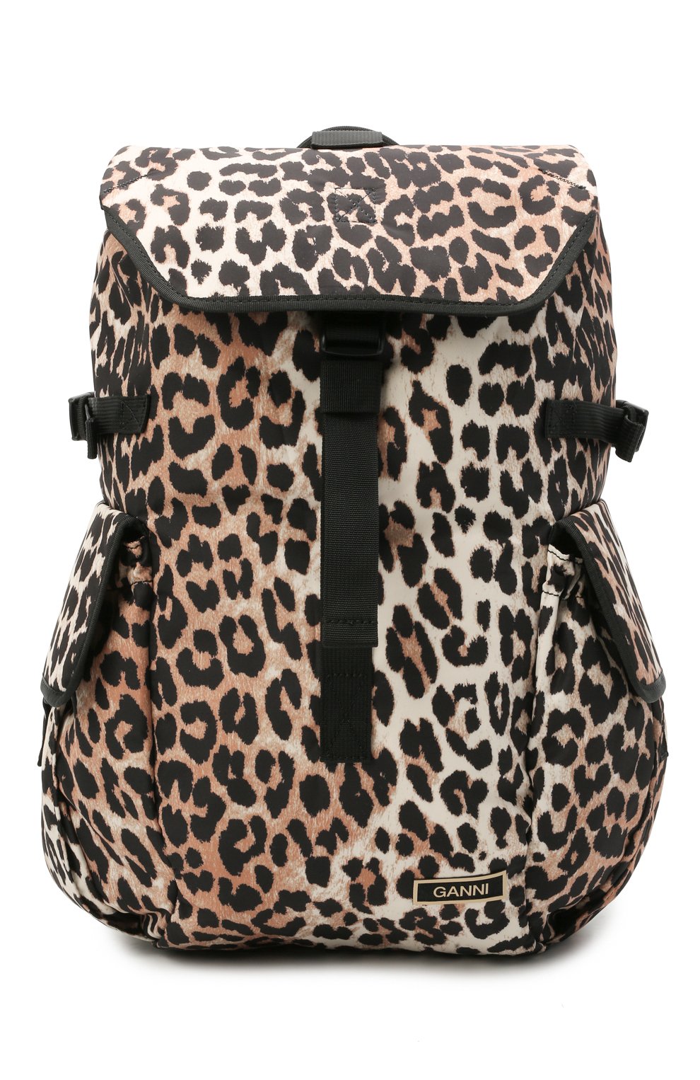 Рюкзак GANNI леопардового цвета по цене 25850 руб., арт. A2904, фото 1 Рюкзак GANNI, арт. A2904, фото 1