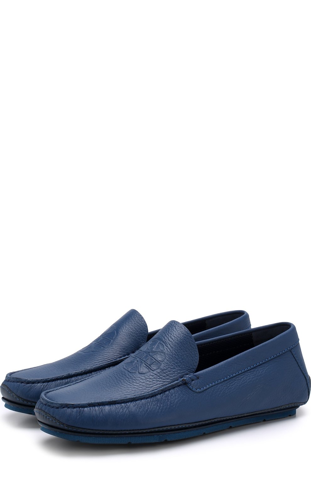 Кожаные мокасины с тиснением ZILLI, арт. M001/017, фото 1