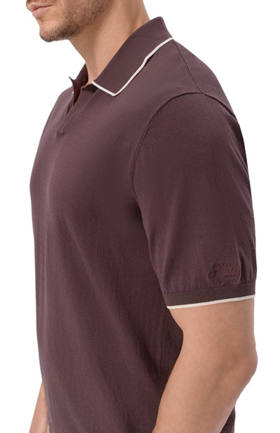 Хлопковое поло MC2 SAINT BARTH, арт. SL00014-00098L/SL0AN C0NTRAST C0TT0N, фото 5