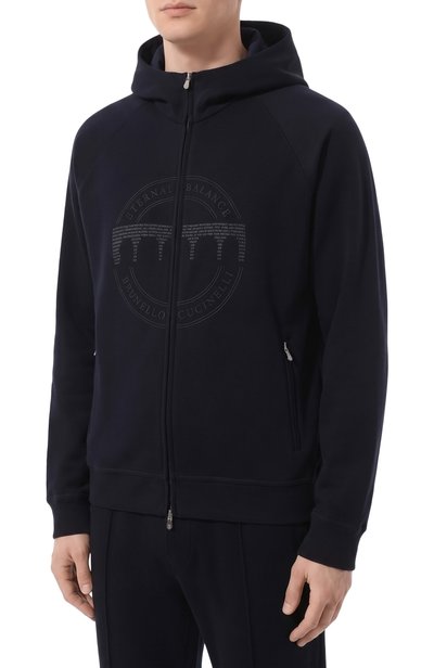 Хлопковая толстовка BRUNELLO CUCINELLI, арт. MM8363130G, фото 3