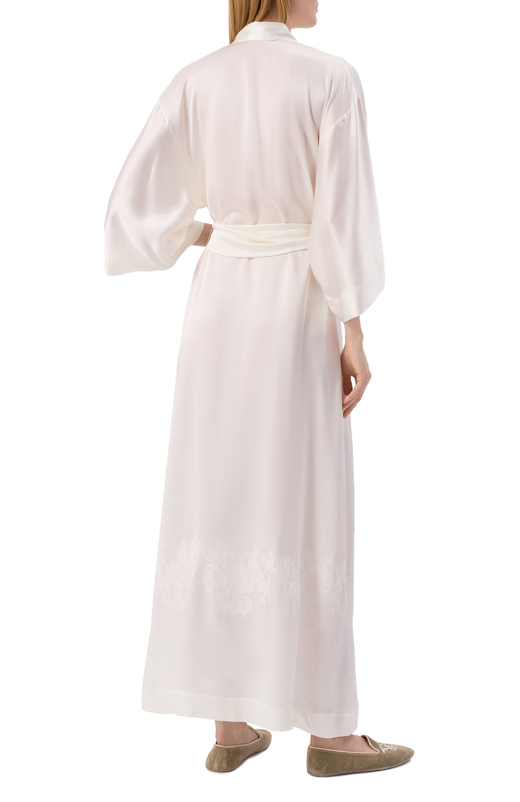 Шелковый халат CARINE GILSON, арт. SN0168TS, фото 4