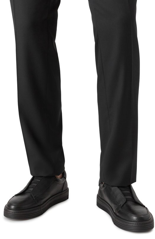 Кожаные кеды Stefano Ricci U023G5268/VD Чёрный  U023G5268/VD Фото 3