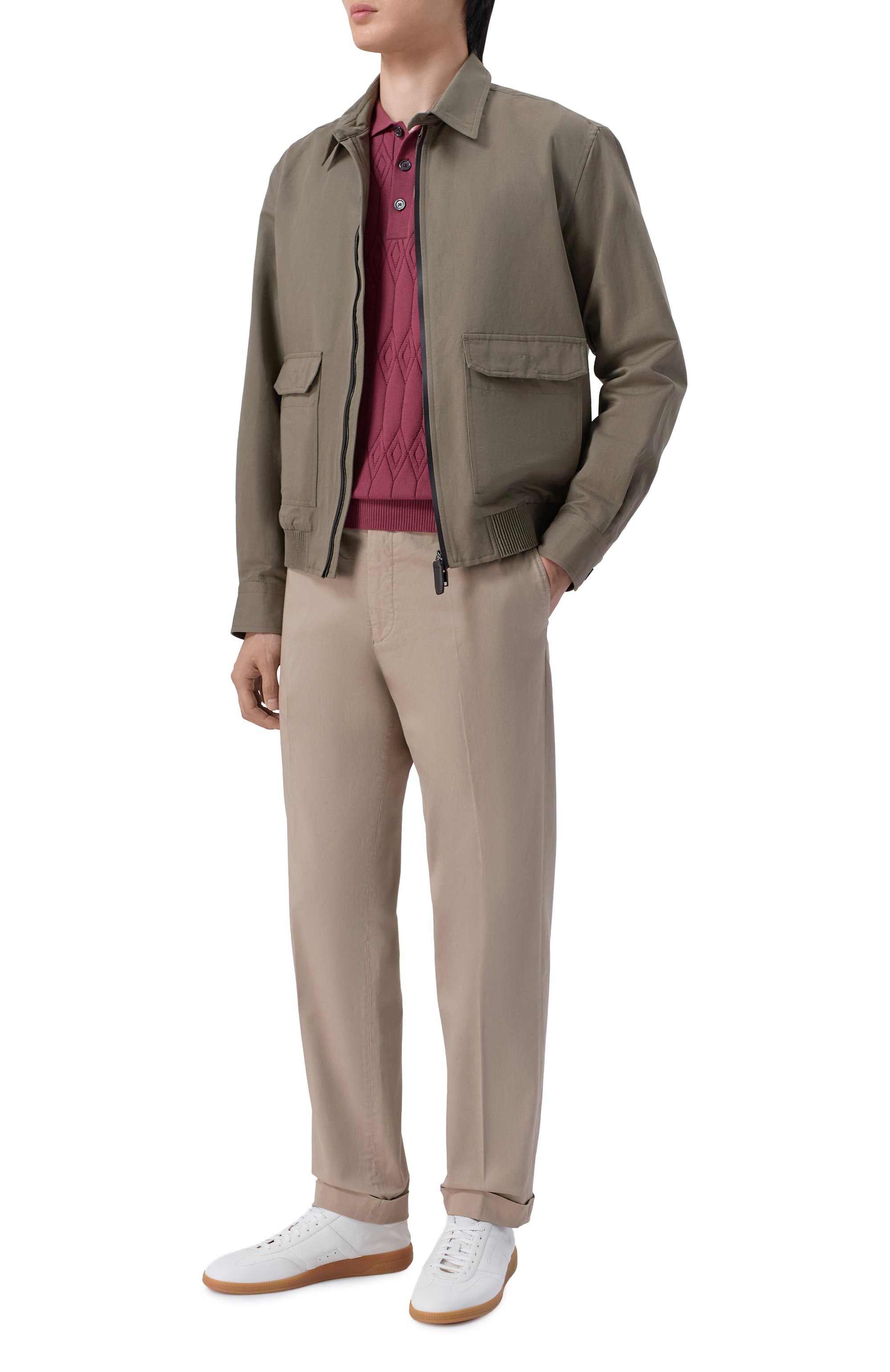 Хлопковое поло ANDREA CAMPAGNA, арт. M5426-9030, фото 2