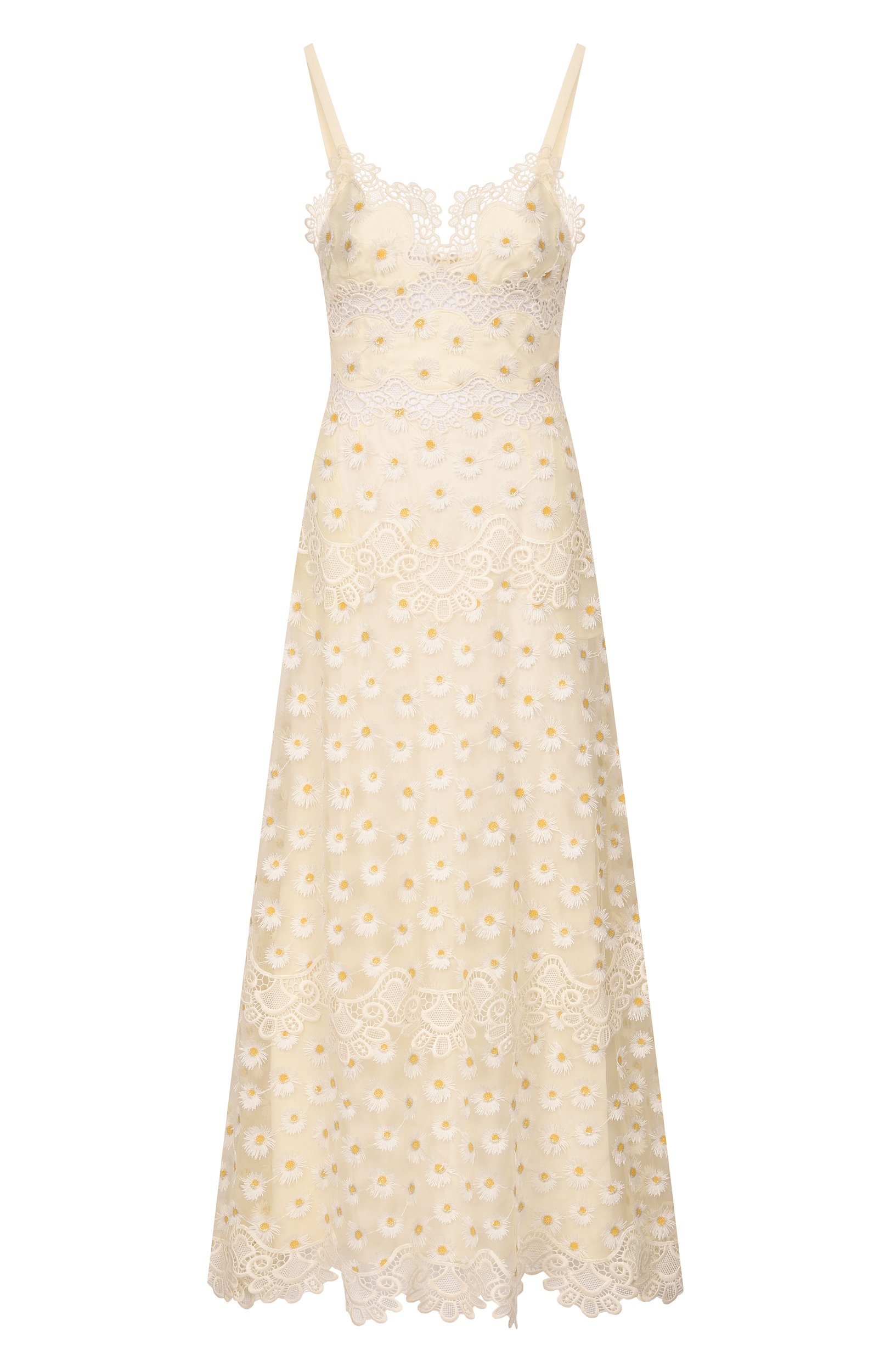 Платье ELIE SAAB кремового цвета по цене 392500 руб., арт. D1128NBC26/TUM02, фото 1 Платье ELIE SAAB, арт. D1128NBC26/TUM02, фото 1