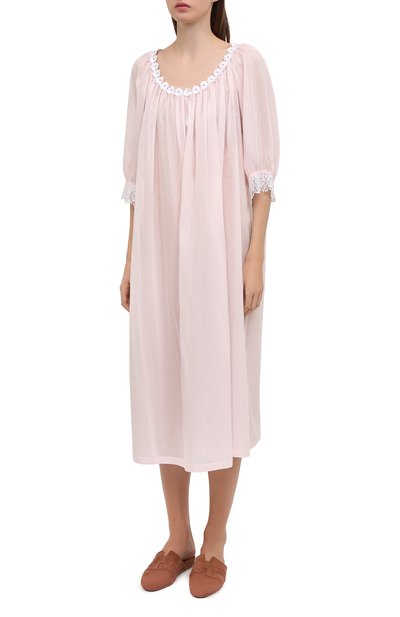 Хлопковая сорочка CELESTINE розового цвета по цене 45400 руб., арт. 10002719/CHARLYN-2 NG, фото 3 Хлопковая сорочка CELESTINE, арт. 10002719/CHARLYN-2 NG, фото 3