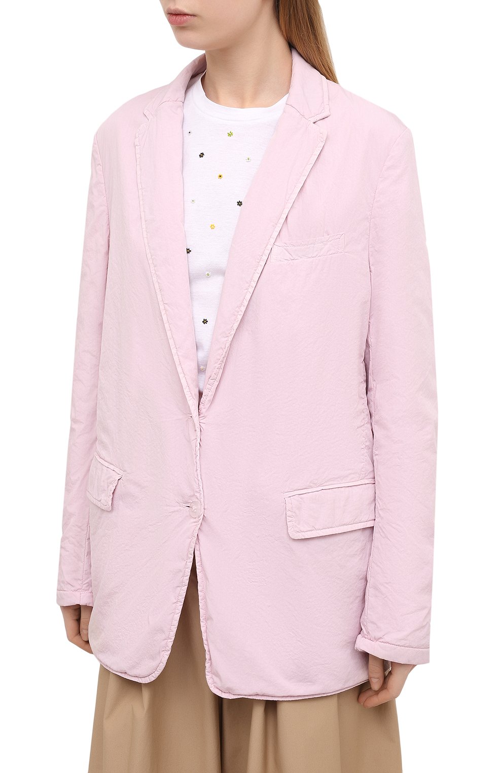Хлопковый жакет DRIES VAN NOTEN розового цвета по цене 99500 руб., арт. 211-10414-2279, фото 3 Хлопковый жакет DRIES VAN NOTEN, арт. 211-10414-2279, фото 3