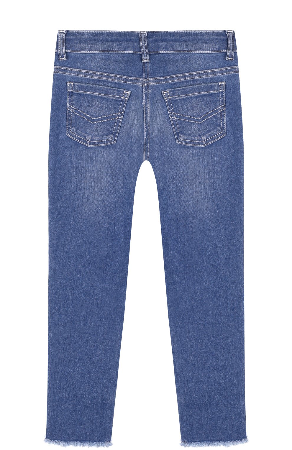 Джинсы с фигурной прострочкой и бахромой CHLOÉ, арт. C14539/14A, фото 2