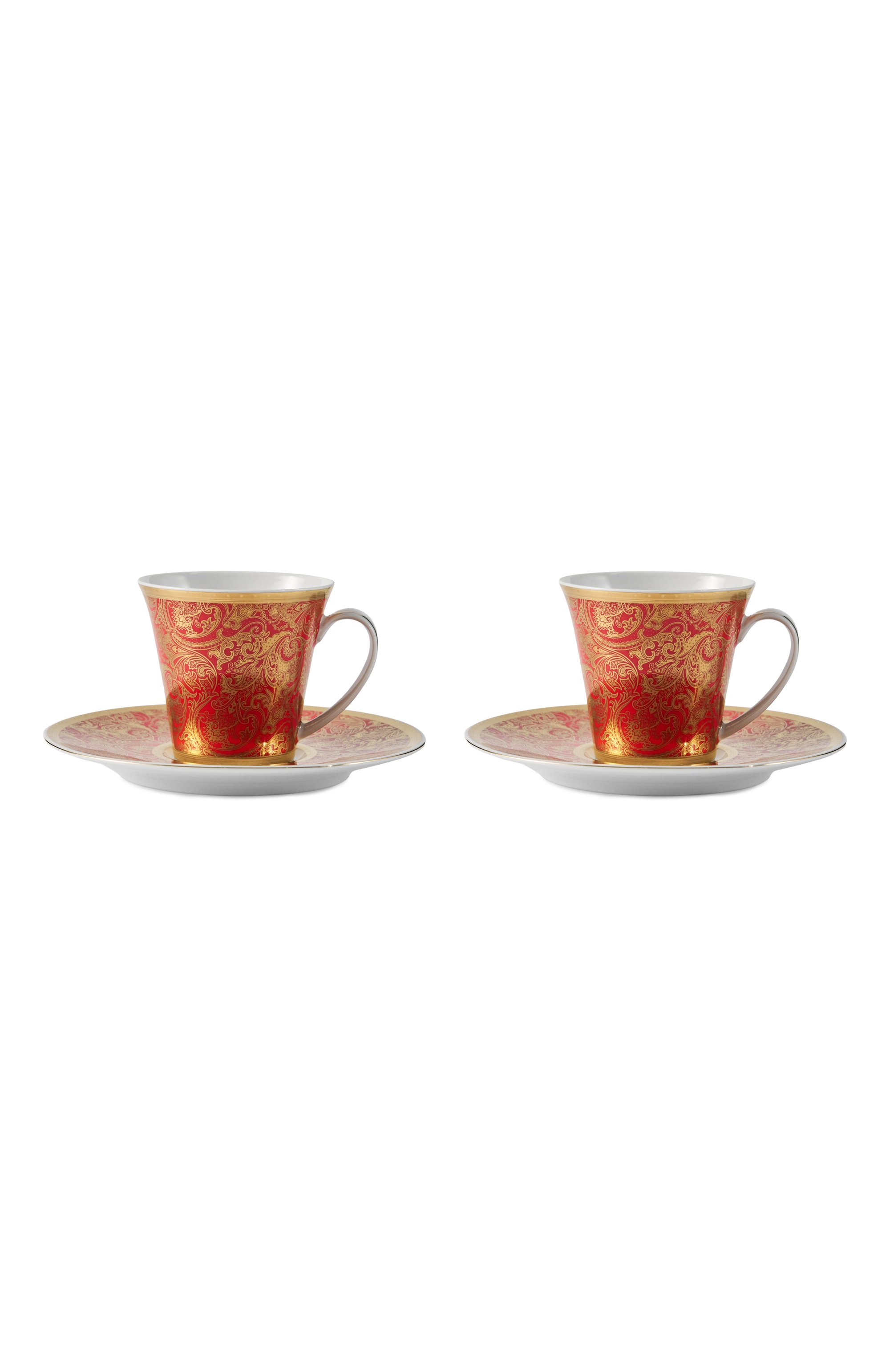 Набор из 2-х чайных чашек с блюдцами velin red STEFANO RICCI, арт. 0TT002/VELIN6/C. 1036_, фото 1