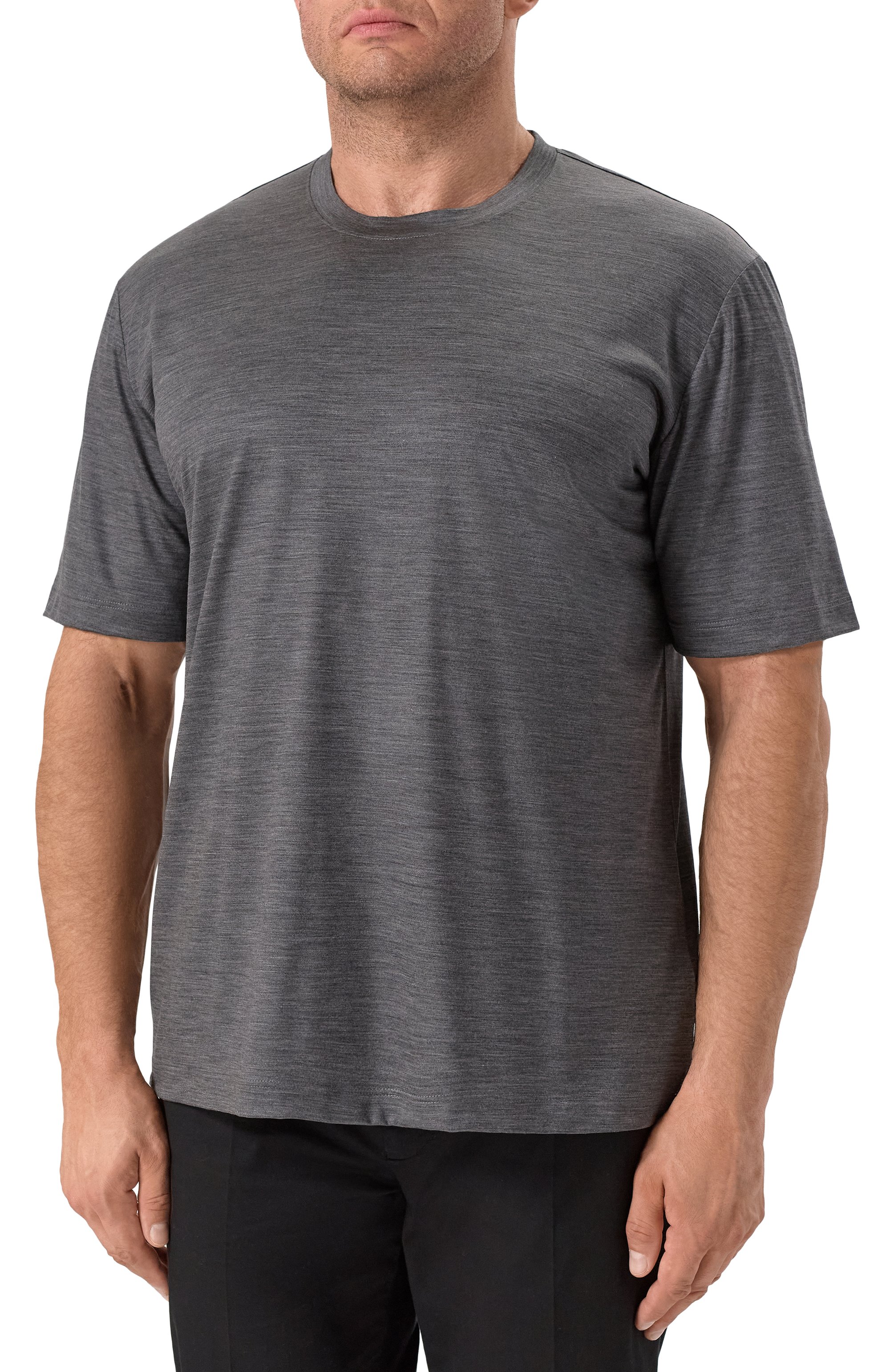 Шерстяная футболка MARCO PESCAROLO темно-серого цвета по цене 54050 руб., арт. JAMES/52Y04/2, фото 3 Шерстяная футболка MARCO PESCAROLO, арт. JAMES/52Y04/2, фото 3