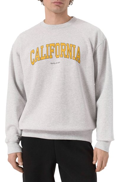 Хлопковый свитшот SPORTY AND RICH, арт. ST071508501GY03, фото 3