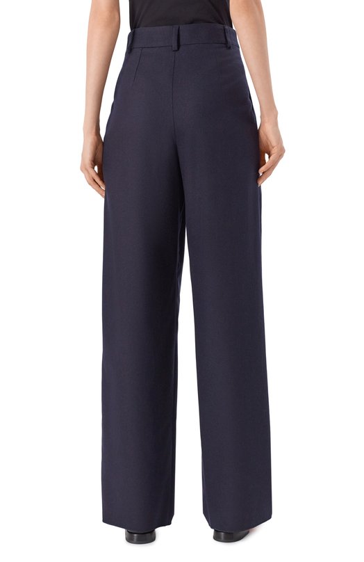 Брюки из шерсти и кашемира Emporio Armani EW002215/TE10537/01002 Синий  EW002215/TE10537/01002 Фото 4