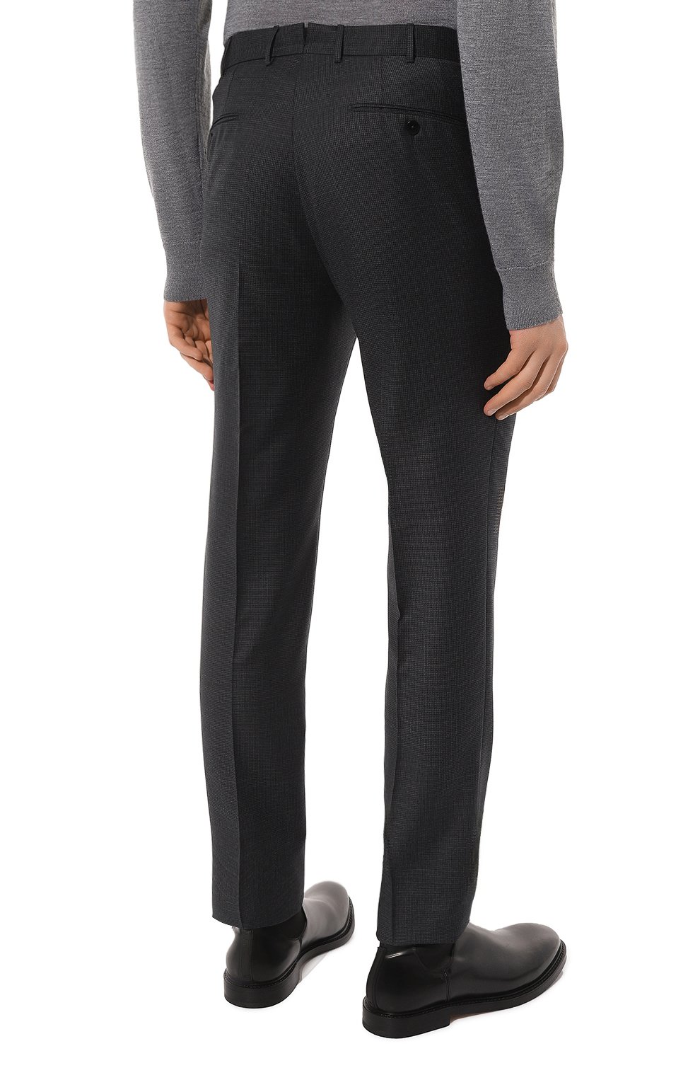 Шерстяные брюки ZEGNA, арт. 622F37A6/75TB12, фото 4