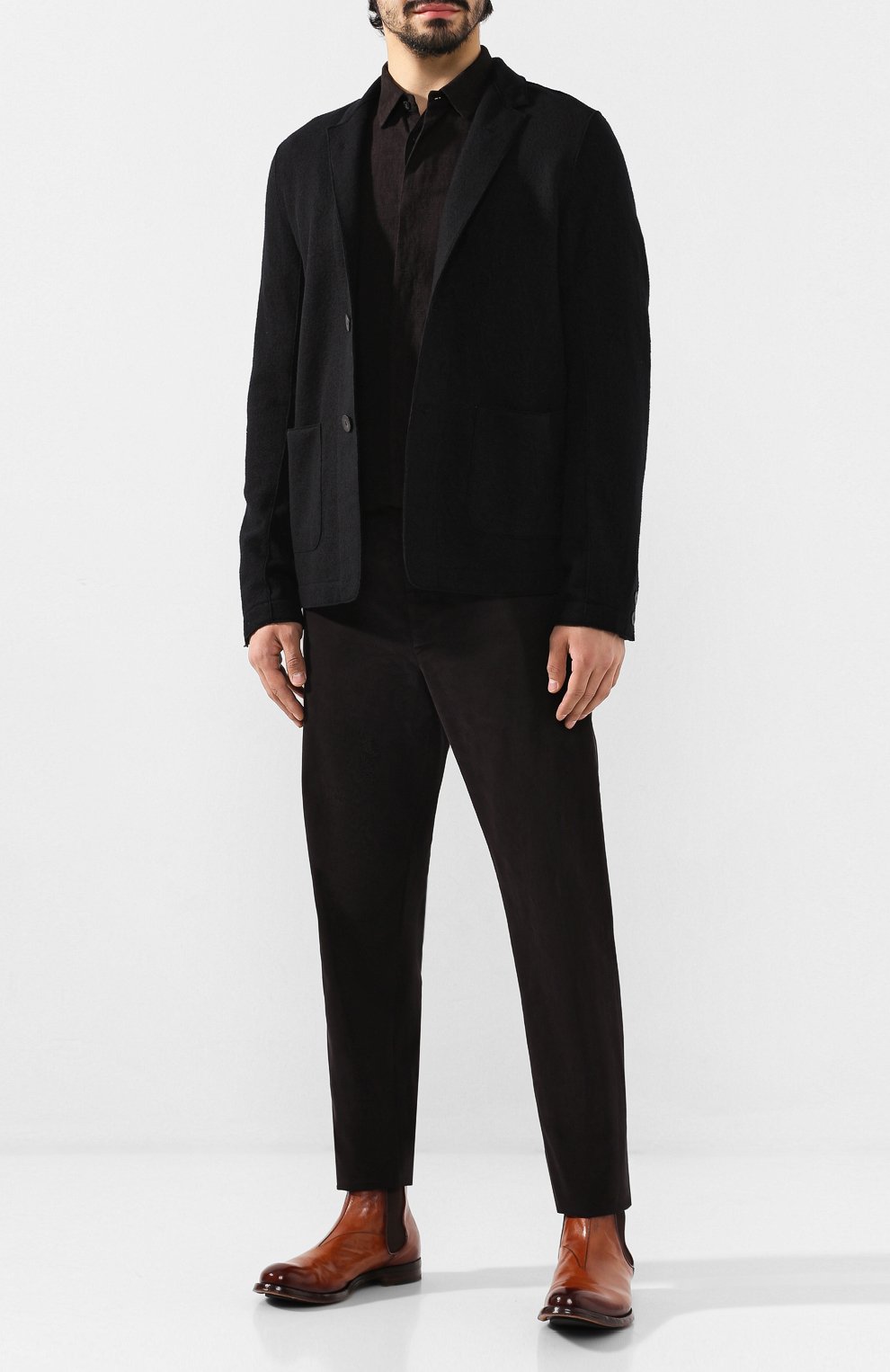 Кожаные челси OFFICINE CREATIVE коричневого цвета по цене 65300 руб., арт. ANAT0MIA/14/AER0 BUFAL0, фото 2 Кожаные челси OFFICINE CREATIVE, арт. ANAT0MIA/14/AER0 BUFAL0, фото 2