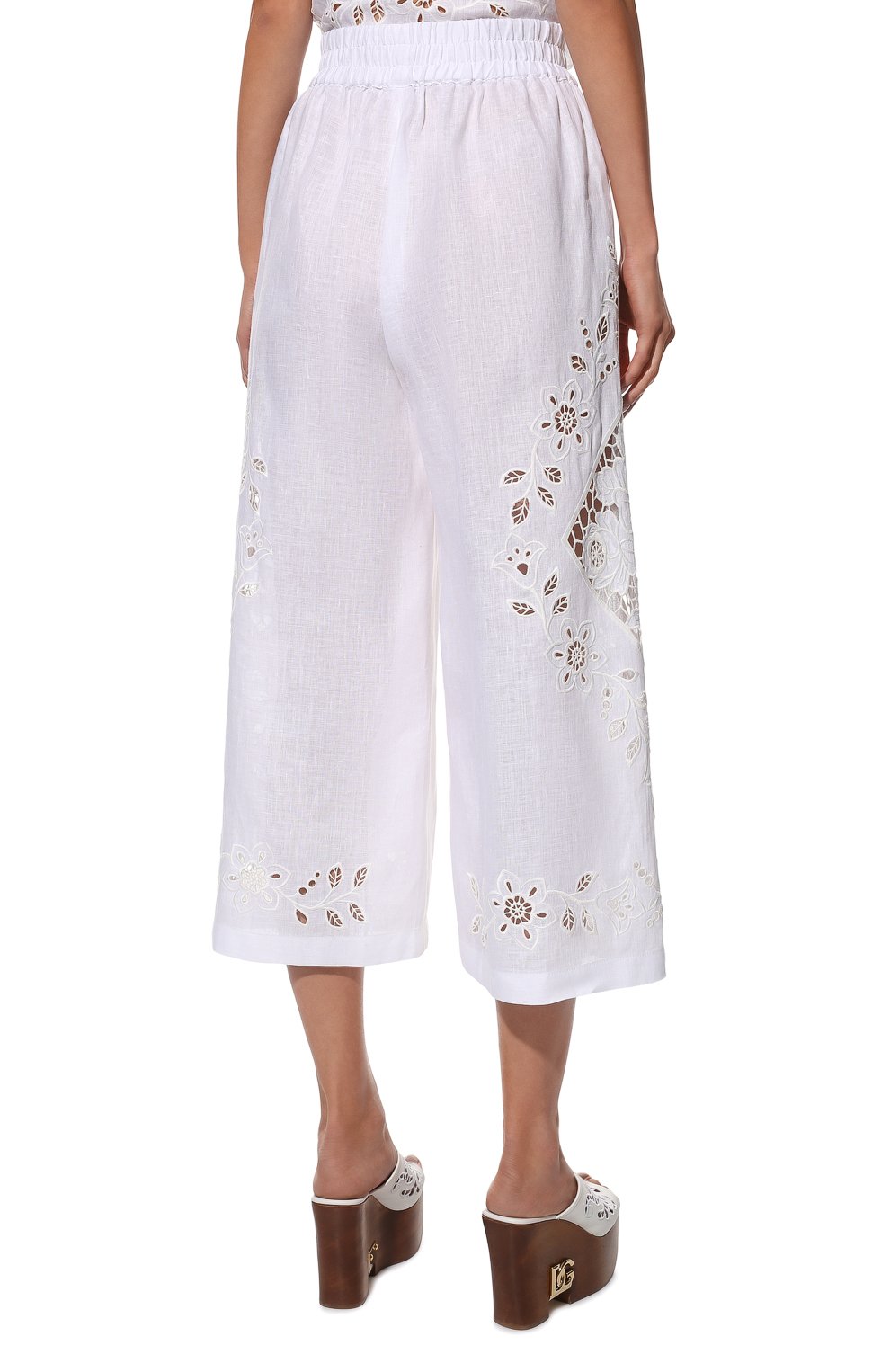 Льняные кюлоты DOLCE & GABBANA, арт. FTCC7Z/GDAFU, фото 4