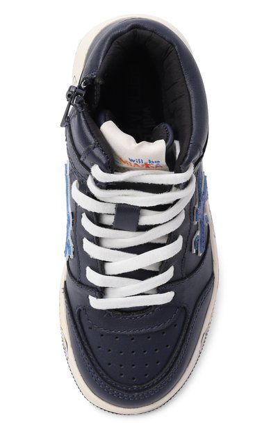 Кожаные кеды marc PREMIATA WILL BE темно-синего цвета по цене 24750 руб., арт. 32369504/MARC HI, фото 4 Кожаные кеды marc PREMIATA WILL BE, арт. 32369504/MARC HI, фото 4