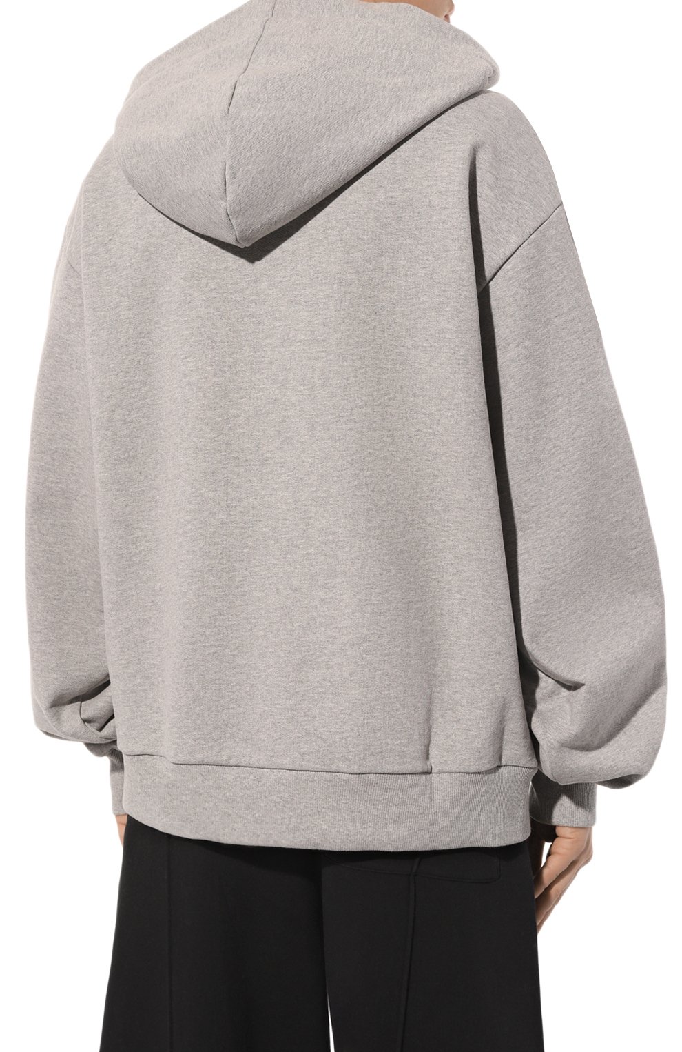 Хлопковое худи WHO_AM, арт. MSH3-G231-GRY, фото 4