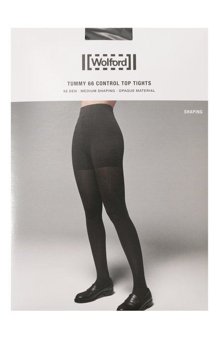 Женские колготки tummy 66 WOLFORD черного цвета, арт. 14669 | Фото 1 (Материал внешний: Синтетический материал)