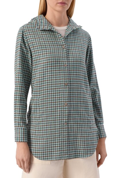 Рубашка из шерсти и шелка KITON, арт. D54435K0628G, фото 3