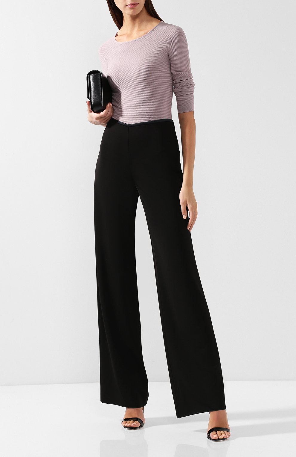 Брюки свободного кроя из вискозы GIORGIO ARMANI, арт. 6ZAP72/AJFDZ, фото 2