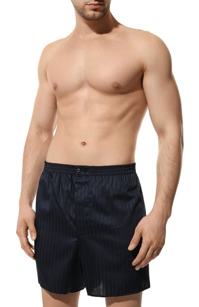 Хлопковые боксеры ZIMMERLI темно-синего цвета по цене 11500 руб., арт. 4020-75101/XL, фото 2 Хлопковые боксеры ZIMMERLI, арт. 4020-75101/XL, фото 2