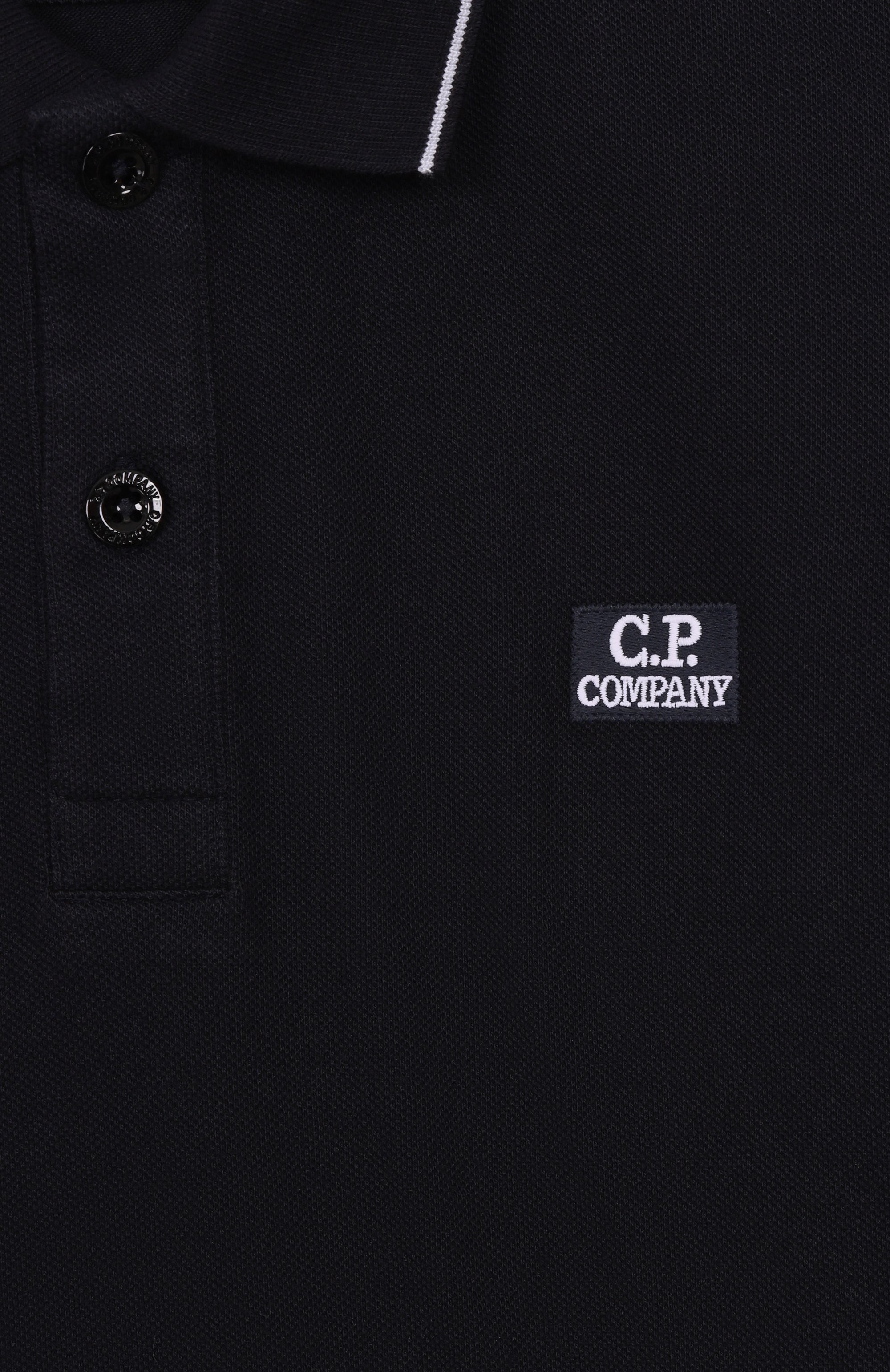 Хлопковое поло C.P. COMPANY темно-синего цвета по цене 10800 руб., арт. C0M001/LFA04/4-8, фото 3 Хлопковое поло C.P. COMPANY, арт. C0M001/LFA04/4-8, фото 3