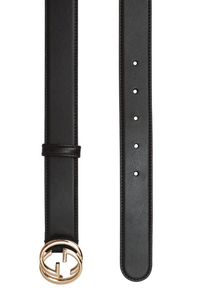 Кожаный ремень GUCCI черного цвета по цене 69850 руб., арт. 813008/0YA0G, фото 3 Кожаный ремень GUCCI, арт. 813008/0YA0G, фото 3