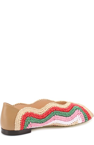 Плетеные балетки с фигурными вырезами FENDI, арт. 8F6495/SP5, фото 3