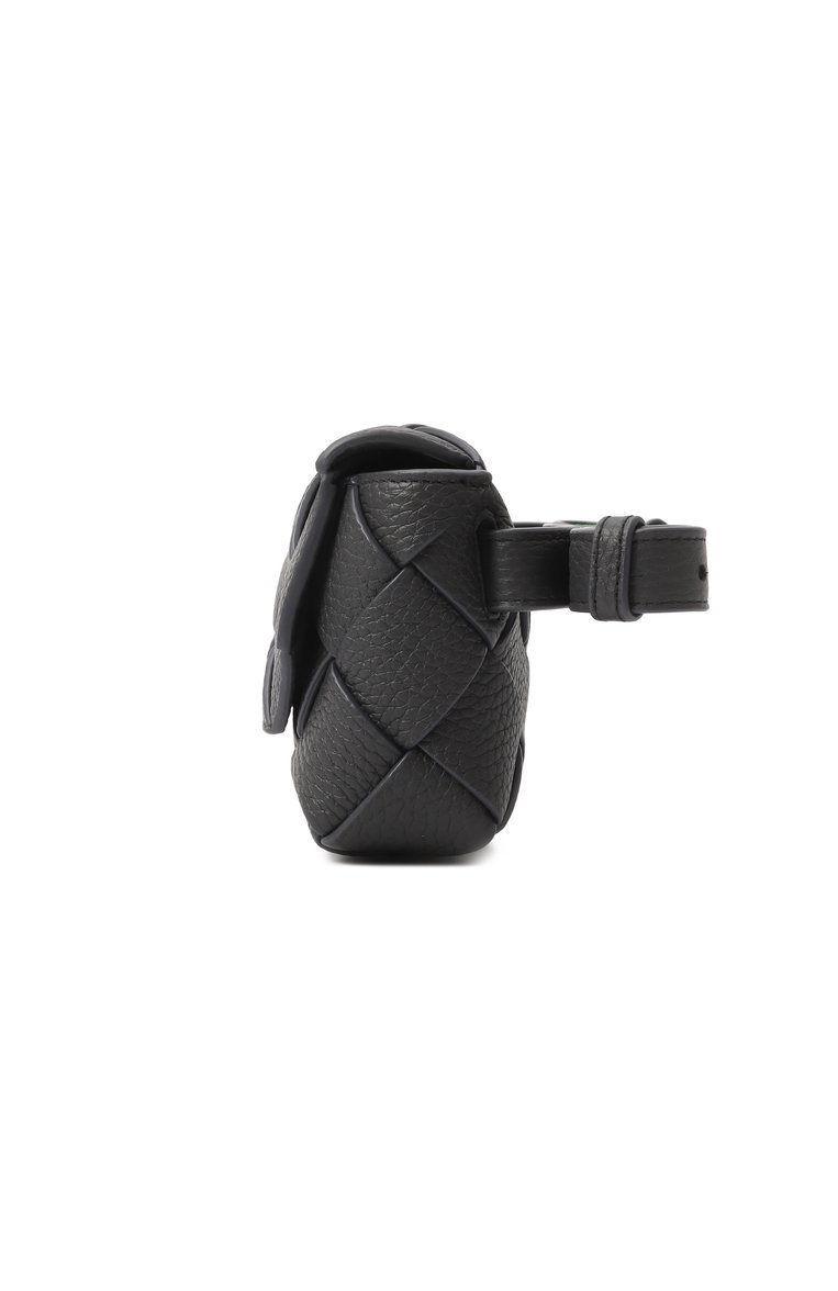 Мужская поясная сумка diago BOTTEGA VENETA серого цвета, арт. 805773 V4FV1 | Фото 4 (Ремень/цепочка: На ремешке; Материал: Натуральная кожа; Размер: mini; Стили: Классический; Случай: Повседневный)