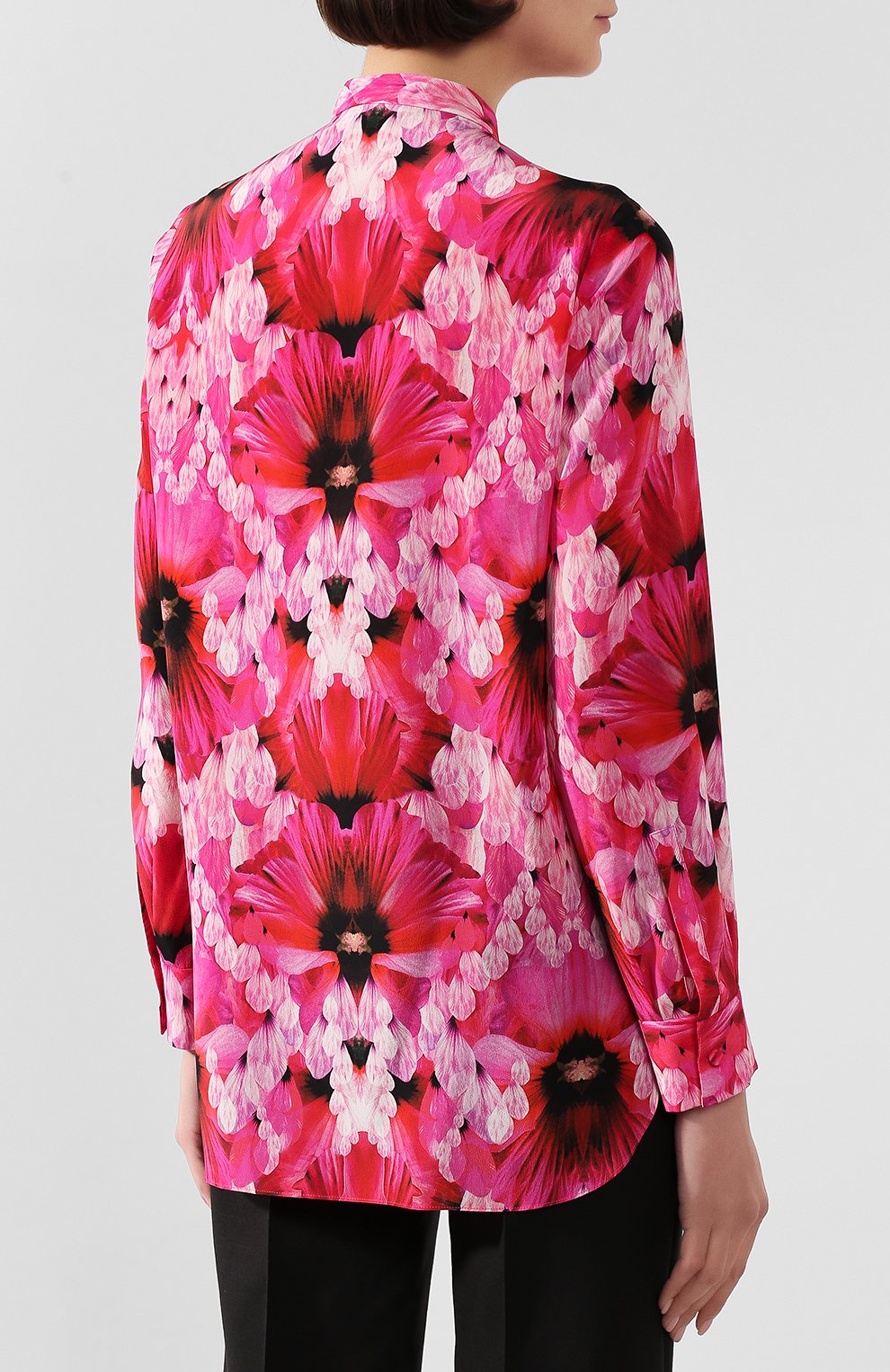 Шелковая рубашка ALEXANDER MCQUEEN, арт. 610772/QCABE, фото 4