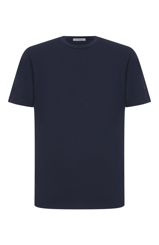 Хлопковая футболка Corneliani 27G586/2725028 Синий 27G586/2725028