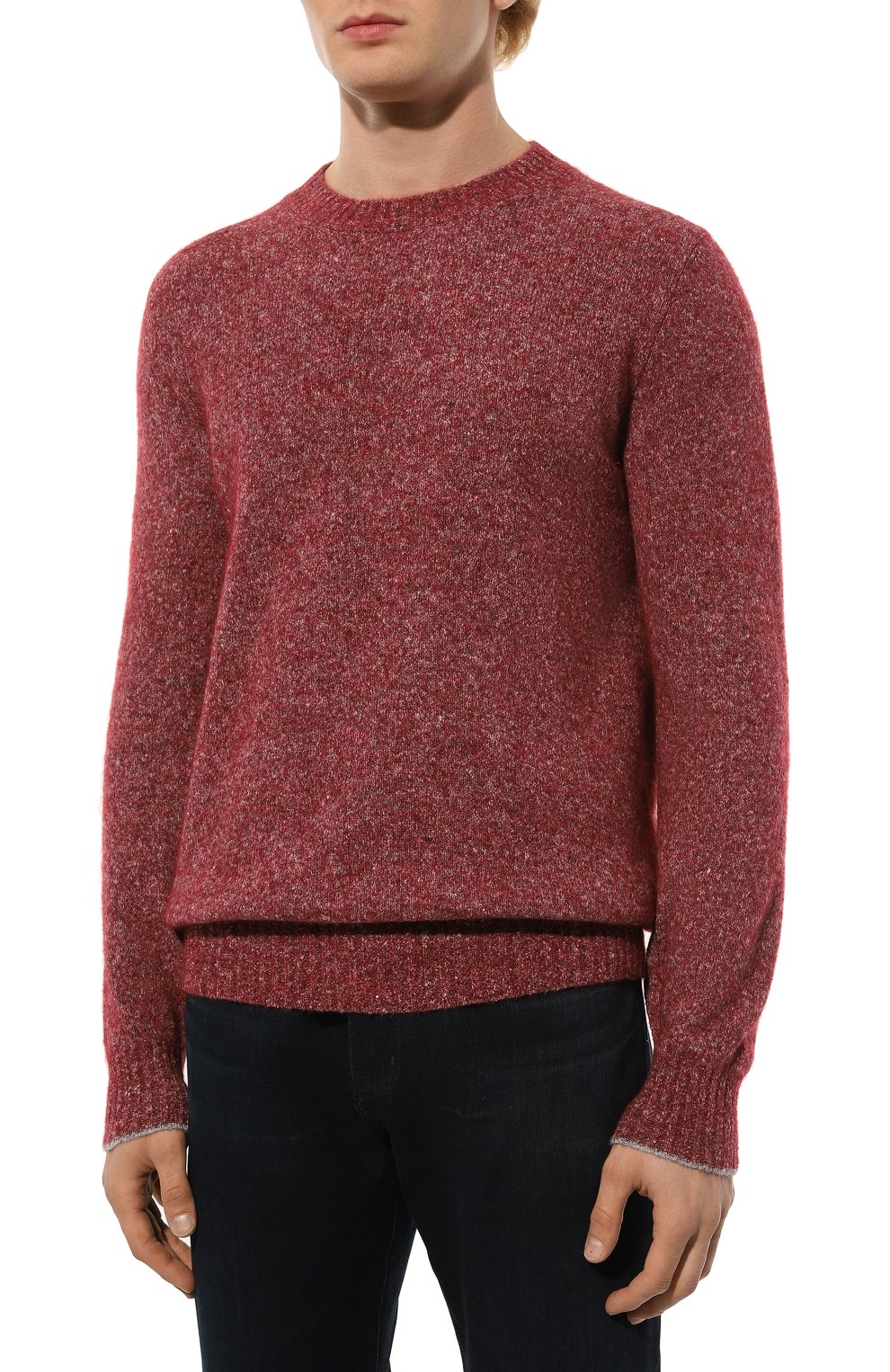 Свитер из шерсти и хлопка BRUNELLO CUCINELLI, арт. MS070B2214, фото 3