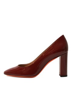 Женские кожаные туфли SANTONI бордового цвета, арт. WDNG59658HI2NVHD | Фото 4 (Материал сплава: Проставлено; Подошва: Плоская; Драгоценные камни: Проставлено; Каблук высота: Высокий; Материал внутренний: Натуральная кожа; Каблук тип: Устойчивый; Материал внешний: Натуральная кожа)