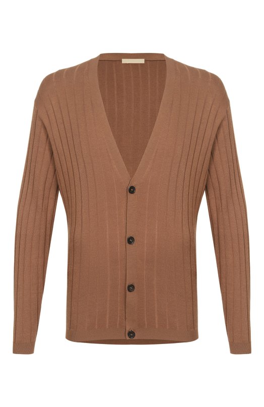 Кардиган из шелка и хлопка 12 STOREEZ 138258 Коричневый 138258
