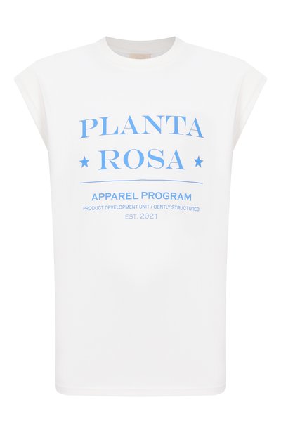 Хлопковая майка PLANTA ROSA, арт. PR/T017/PACIFIC/220VELVET