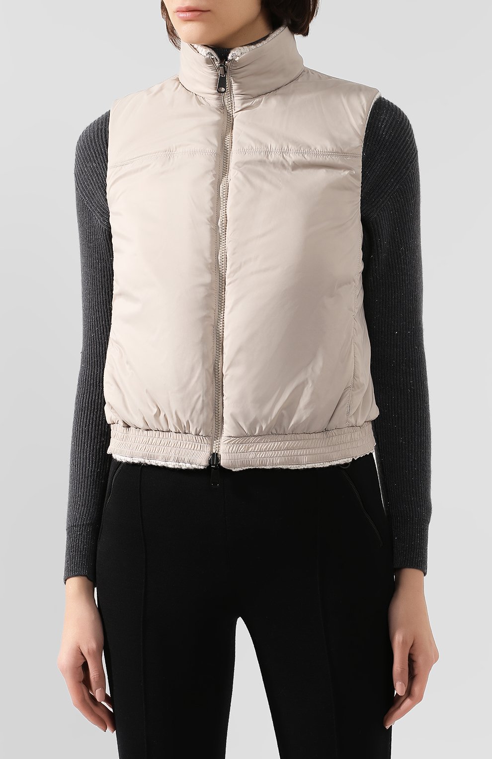 Кашемировый жилет BRUNELLO CUCINELLI бежевого цвета по цене 286000 руб., арт. M52570006, фото 6 Кашемировый жилет BRUNELLO CUCINELLI, арт. M52570006, фото 6