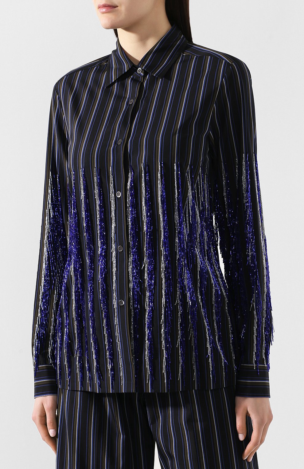 Хлопковая блузка DRIES VAN NOTEN, арт. 191-30715-7046, фото 3