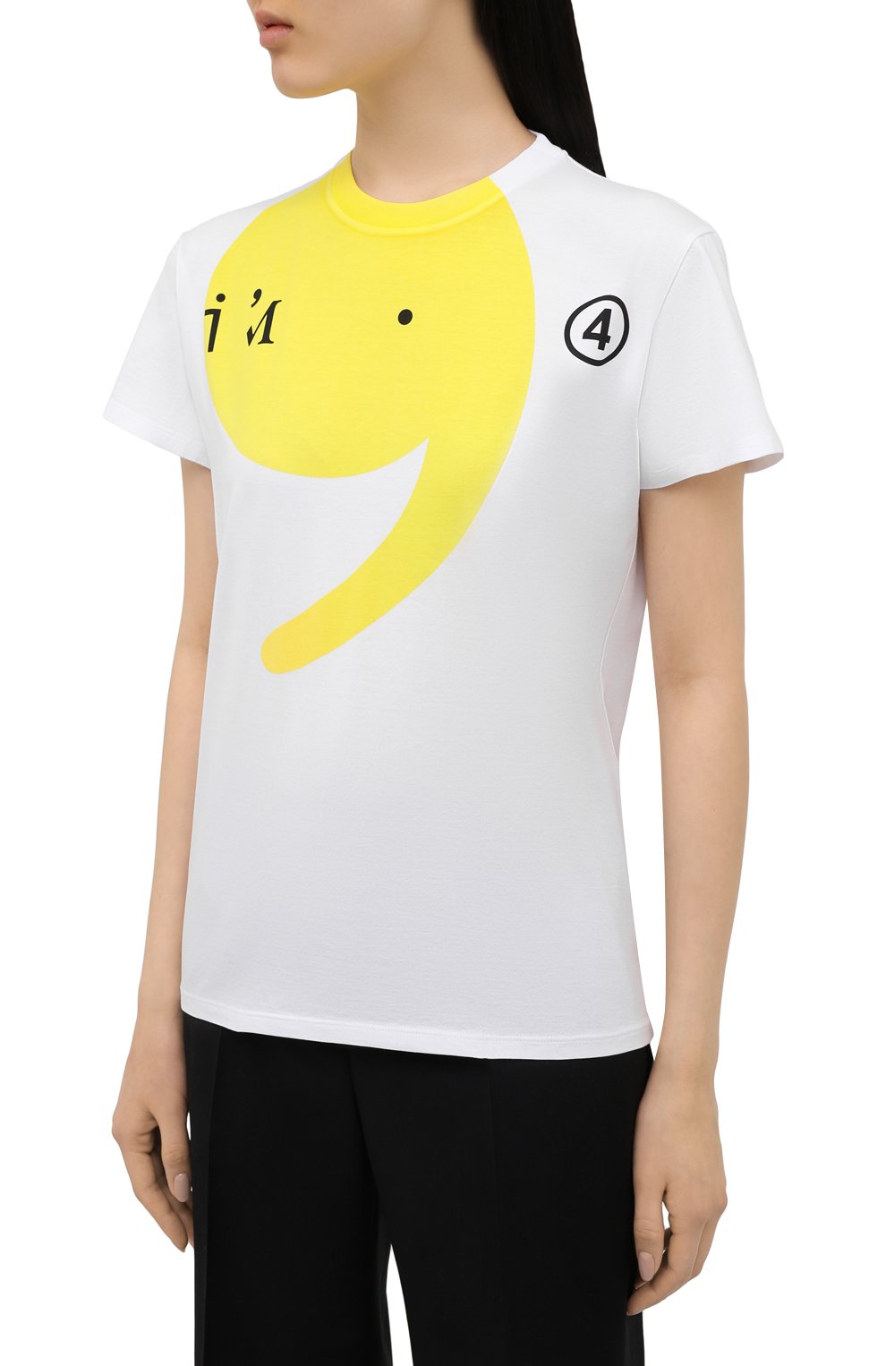 Хлопковая футболка MAISON MARGIELA белого цвета по цене 35250 руб., арт. S51GC0503/S22816, фото 3 Хлопковая футболка MAISON MARGIELA, арт. S51GC0503/S22816, фото 3