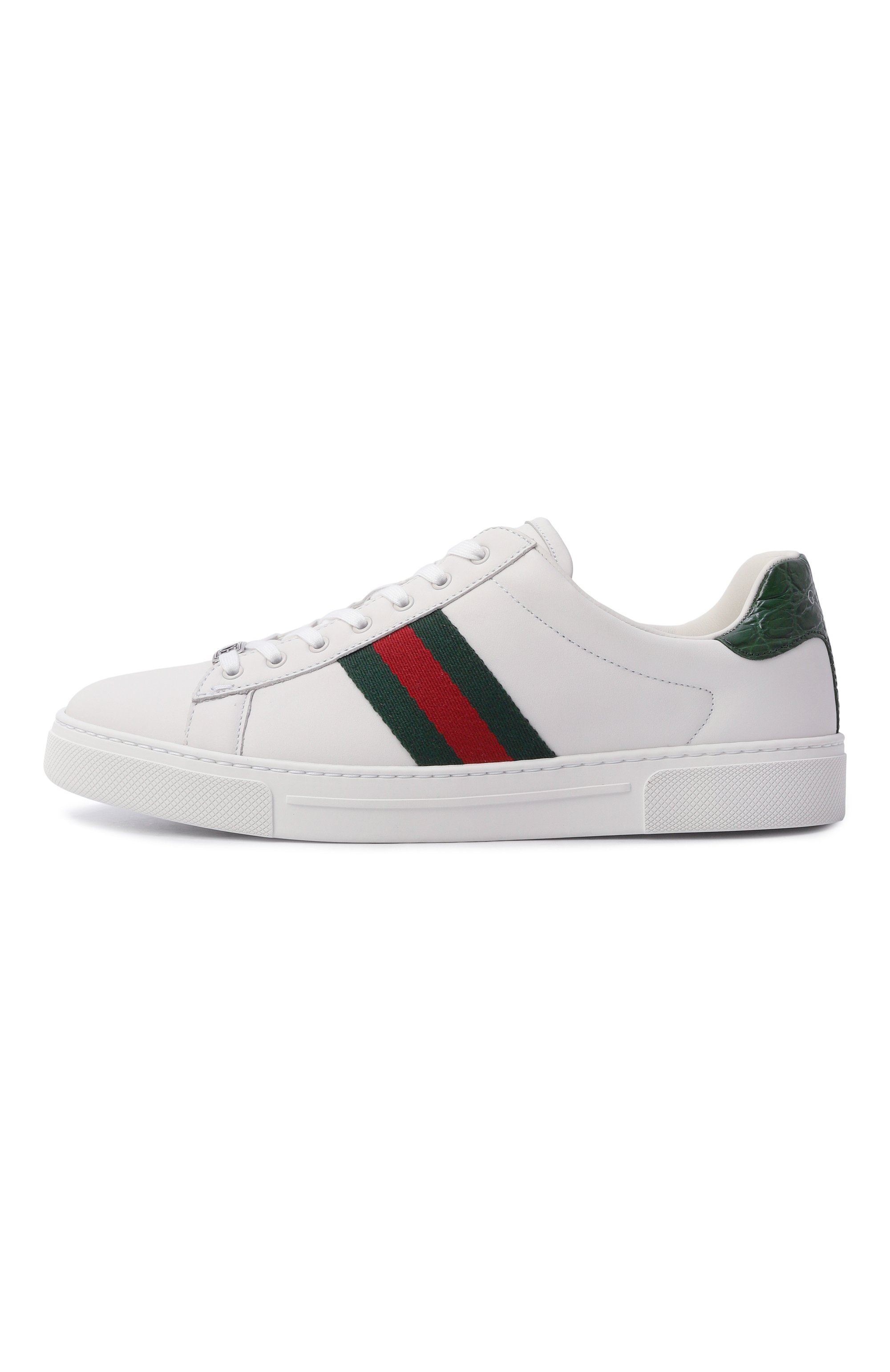 Кожаные кеды ace GUCCI, арт. 757943/AACAG, фото 4