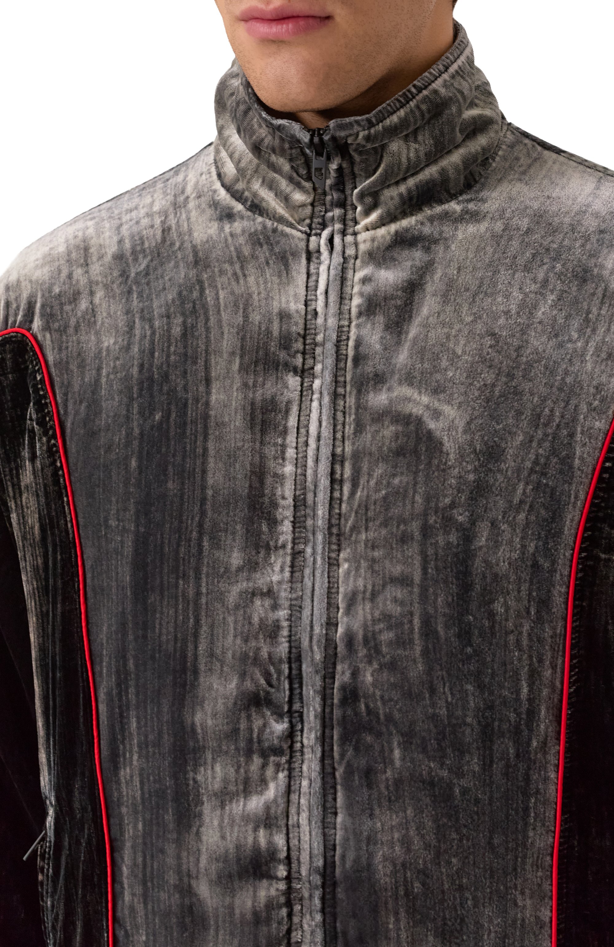 Бархатная толстовка DIESEL, арт. A18462/0AJFR, фото 5