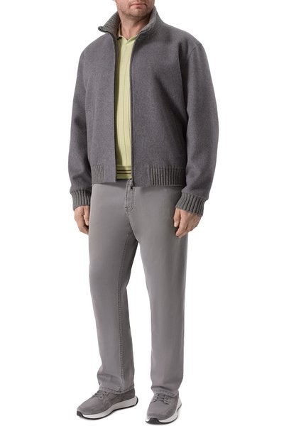 Хлопковое поло KITON салатового цвета по цене 218500 руб., арт. UMK0708, фото 2 Хлопковое поло KITON, арт. UMK0708, фото 2