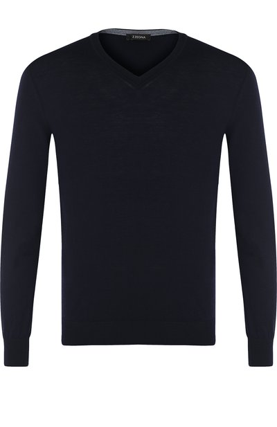 Пуловер из шерсти тонкой вязки ZEGNA, арт. VPM95/ZZ100, фото 1