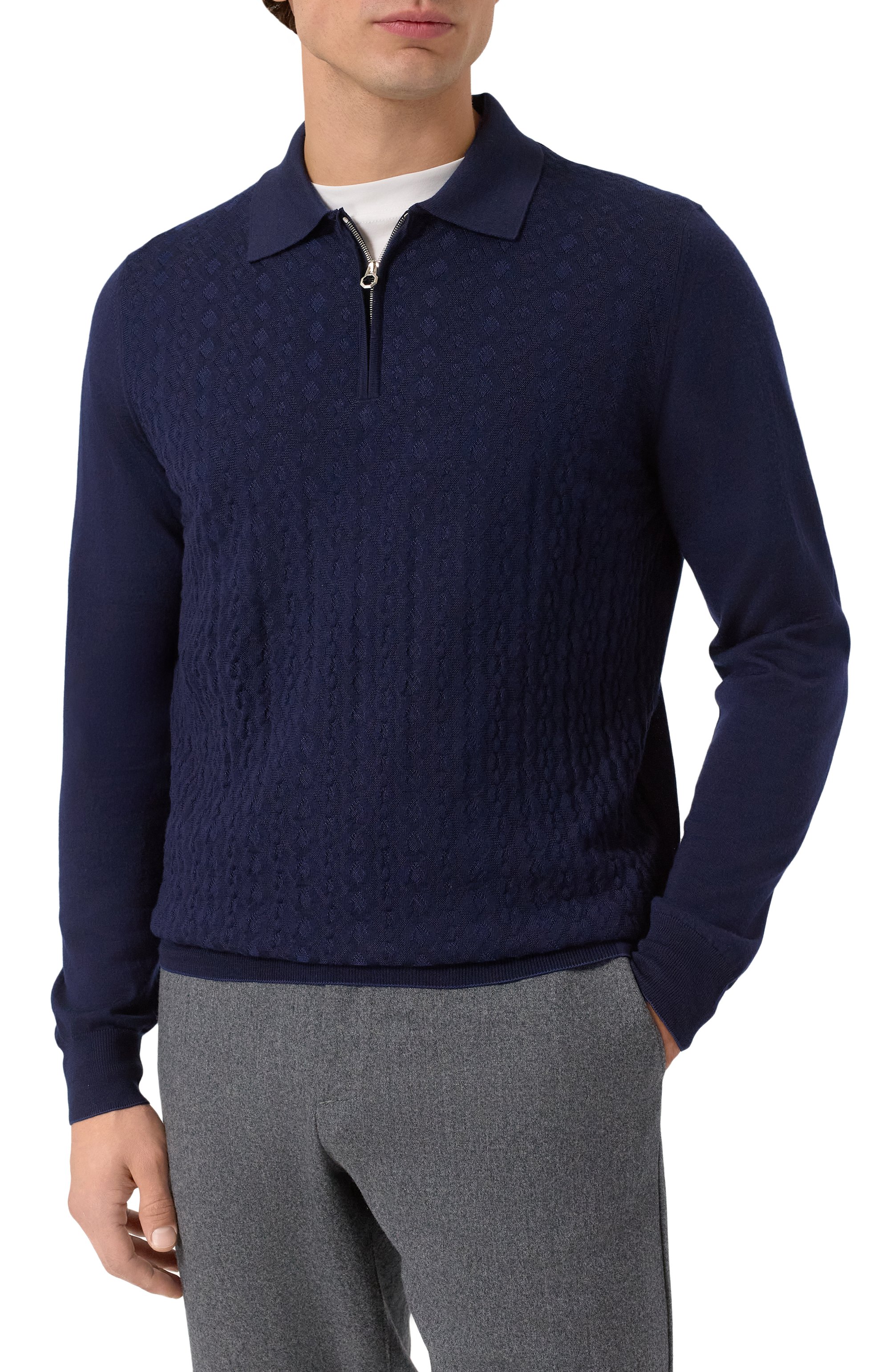 Поло из шерсти и шелка STEFANO RICCI, а�рт. KE08017P30/E25475, фото 3