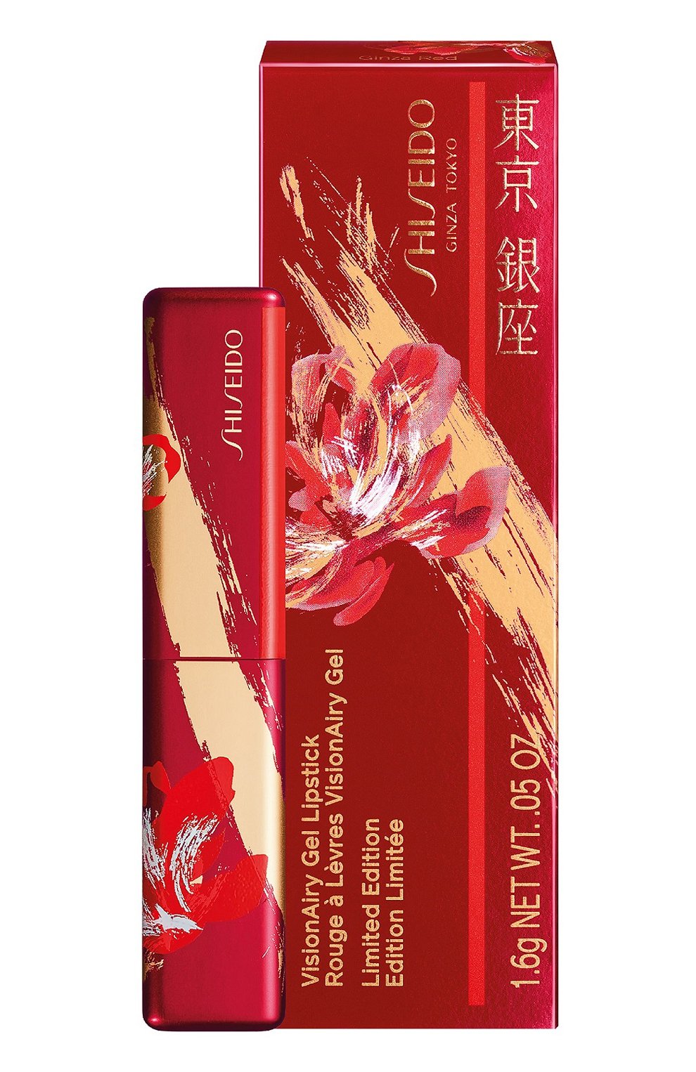 Помада для губ visionairy gel, 222 ginza red limited edition SHISEIDO, арт. 17278SH, фото 4